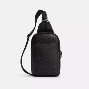 Coach Outlet Ethan Pack In Signature Canvas COACH Outlet Bags