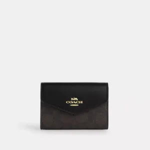 Coach Outlet Flap Card Case In Signature Canvas COACH Outlet Bags