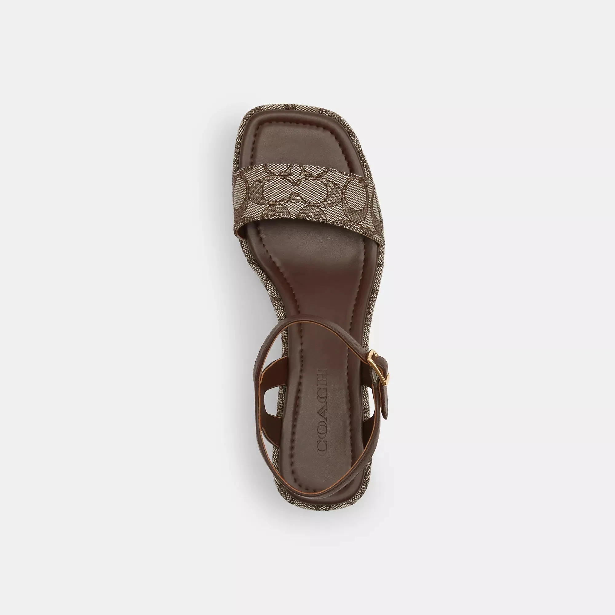 Coach Outlet Gale Wedge Sandal In Signature Jacquard COACH Outlet Bags