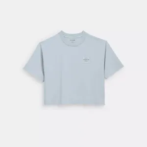 Coach Outlet Garment Dye Cropped T Shirt COACH Outlet Bags