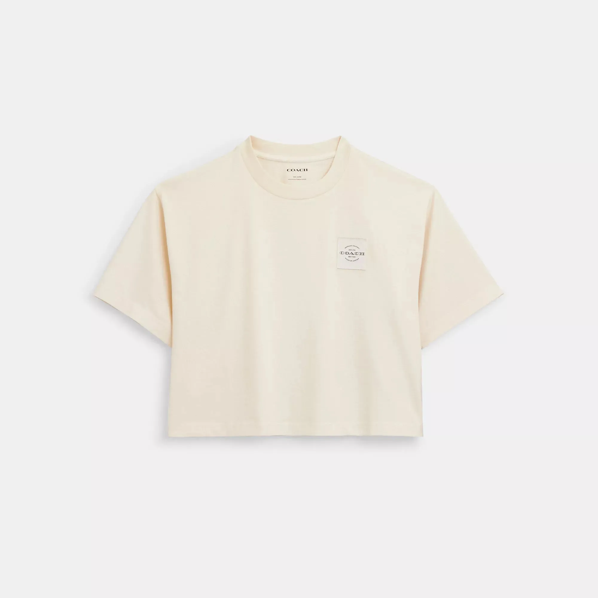 Coach Outlet Garment Dye Cropped T Shirt COACH Outlet Bags