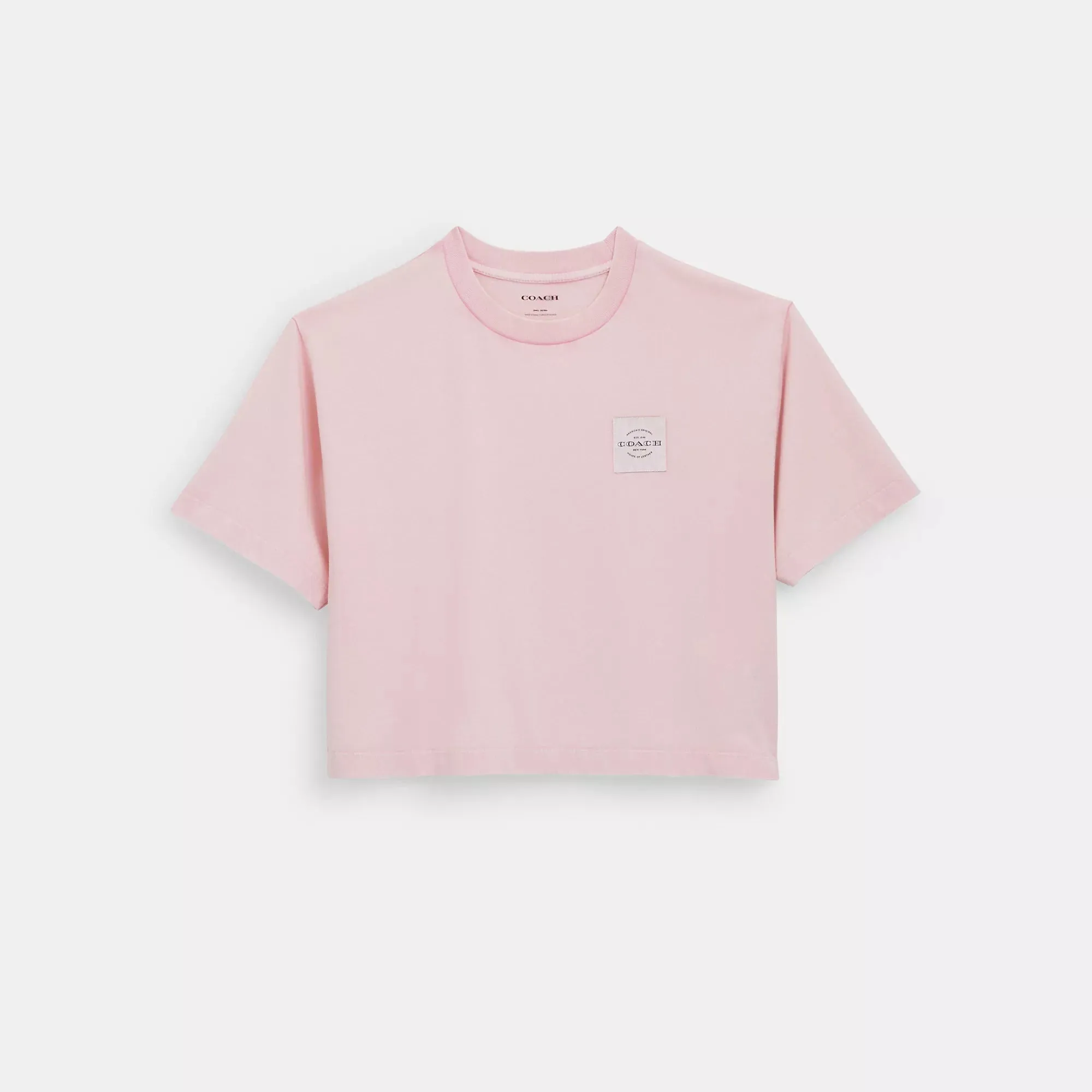 Coach Outlet Garment Dye Cropped T Shirt COACH Outlet Bags