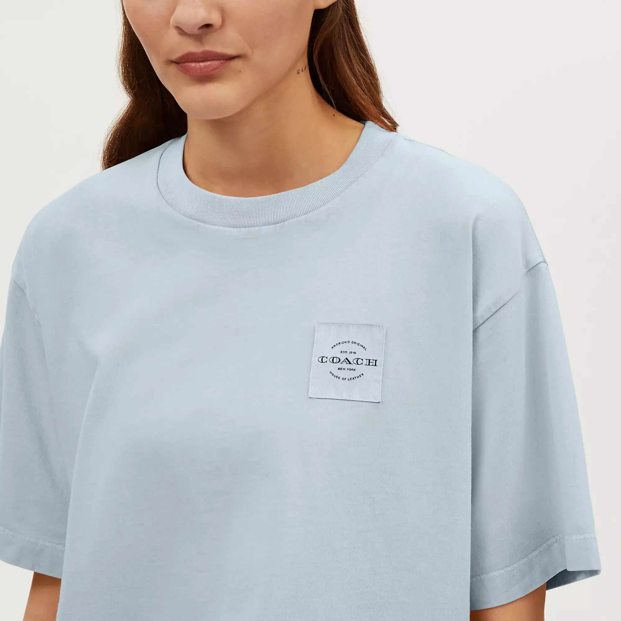 Coach Outlet Garment Dye Cropped T Shirt COACH Outlet Bags