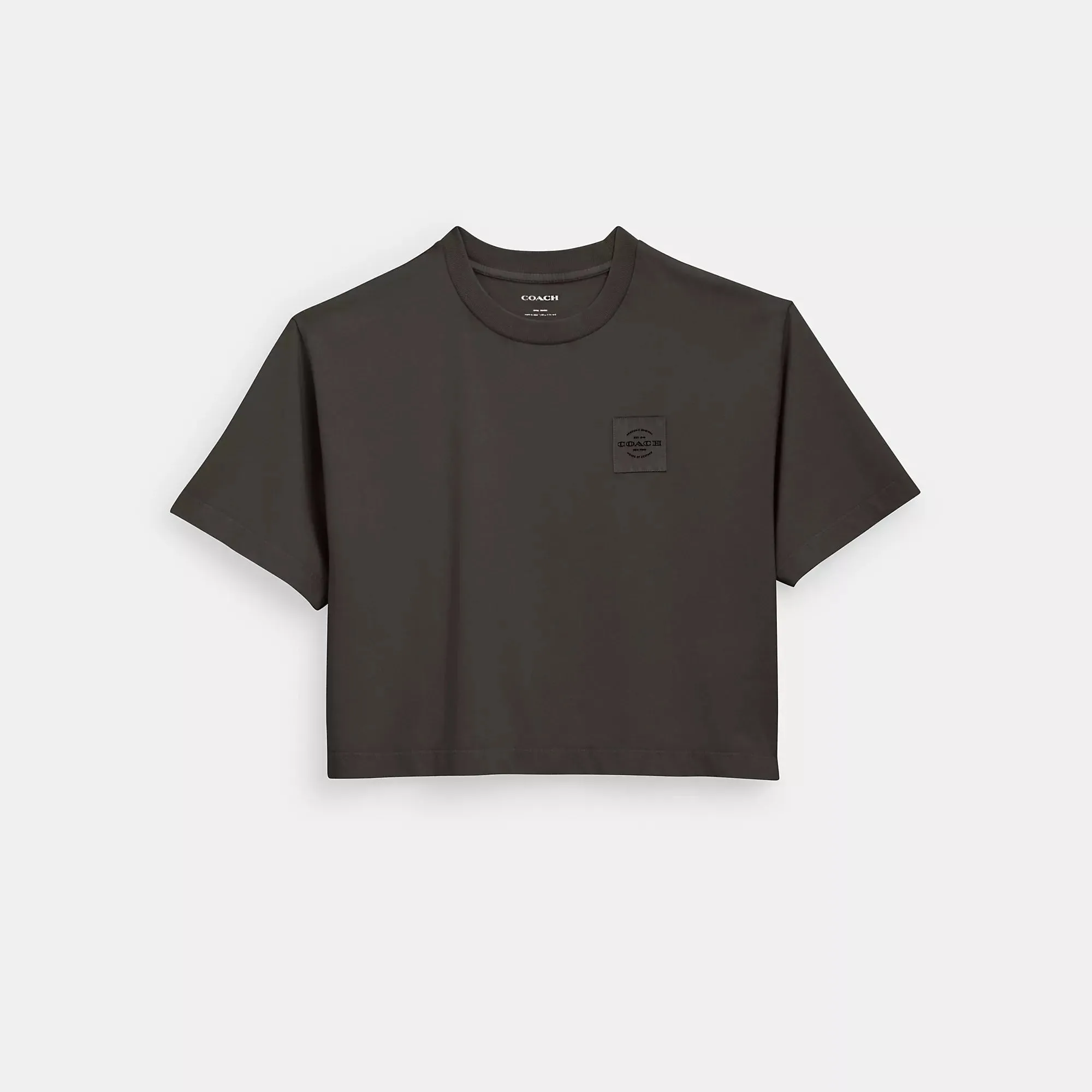 Coach Outlet Garment Dye Cropped T Shirt COACH Outlet Bags