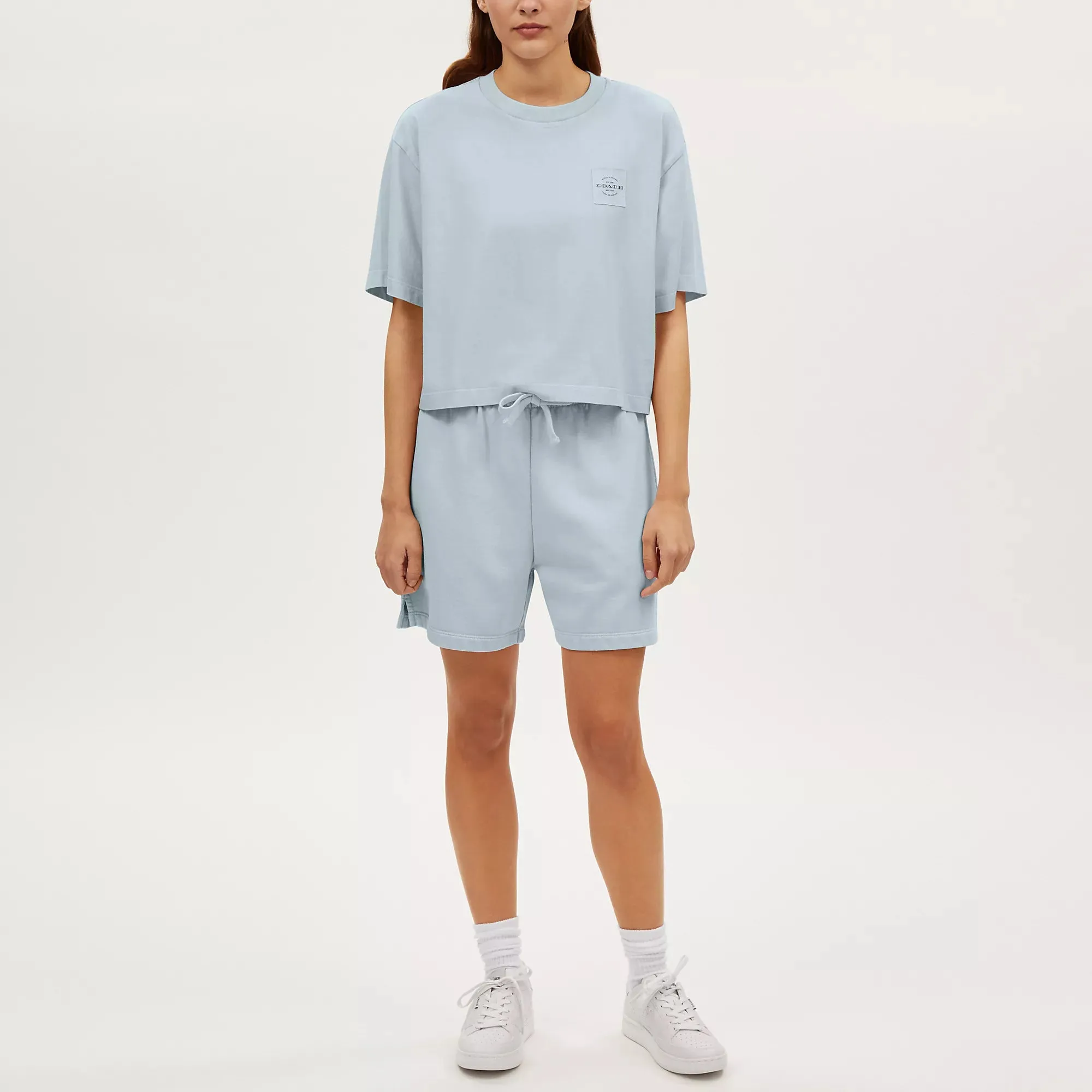 Coach Outlet Garment Dye Cropped T Shirt COACH Outlet Bags