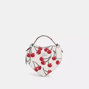 Coach Outlet Heart Crossbody Bag With Cherry Print COACH Outlet Bags