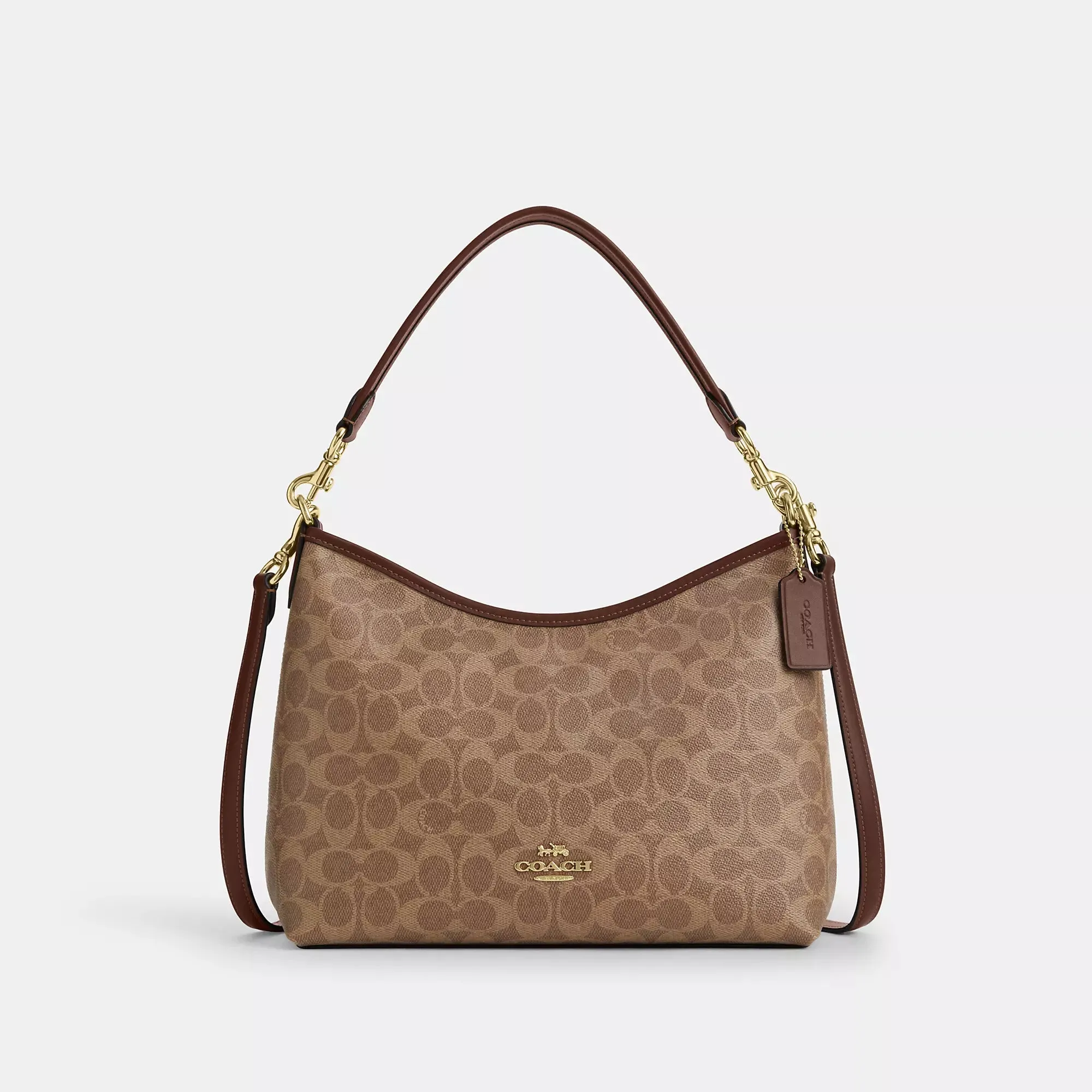 Coach Outlet Laurel Shoulder Bag In Signature Canvas COACH Outlet Bags