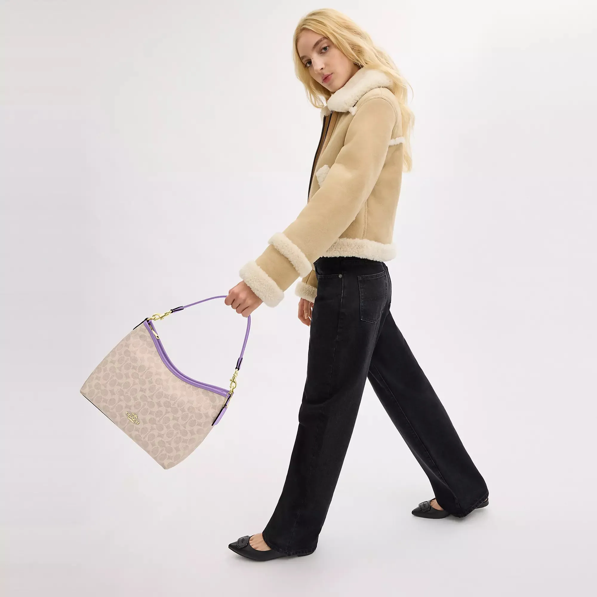 Coach Outlet Laurel Shoulder Bag In Signature Canvas COACH Outlet Bags