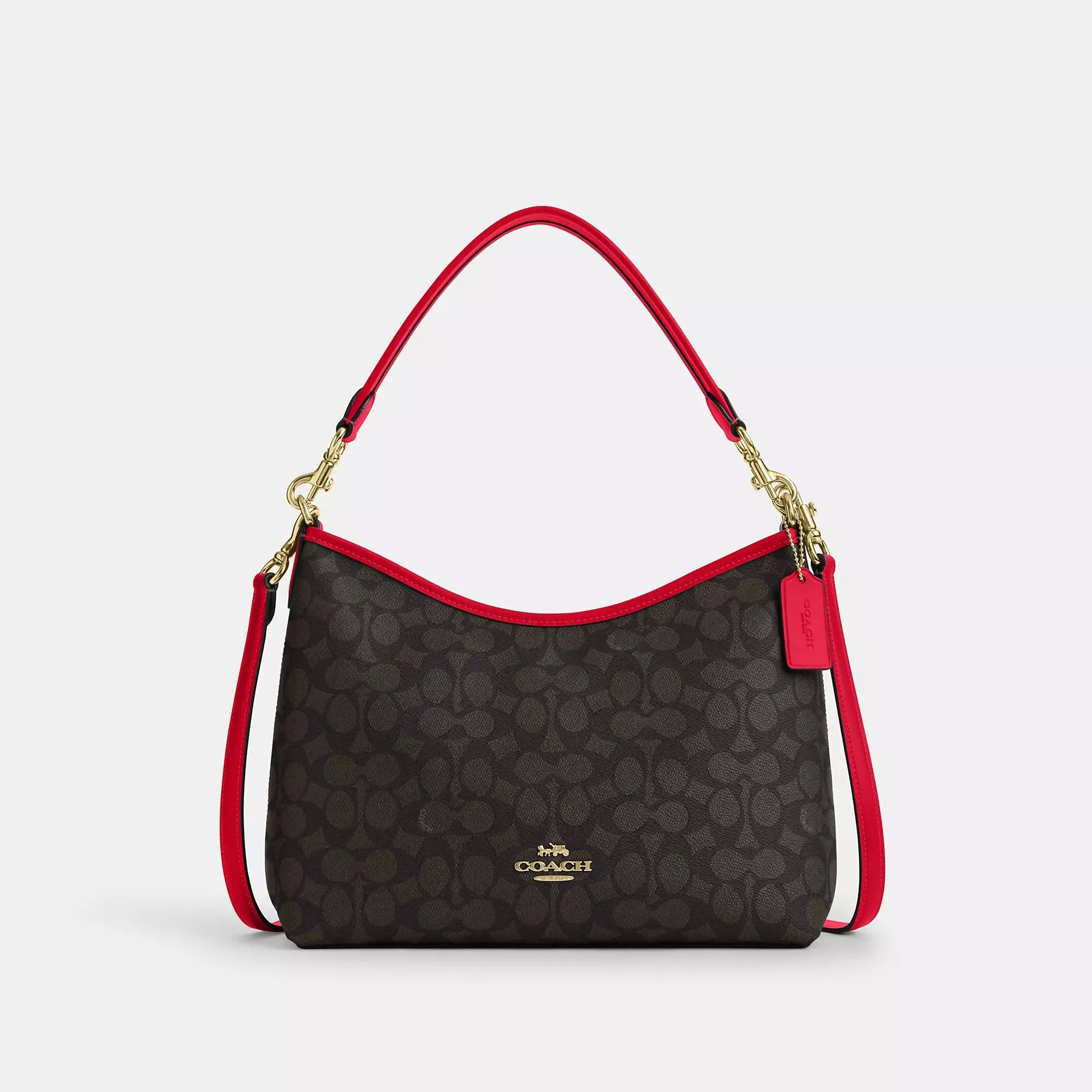 Coach Outlet Laurel Shoulder Bag In Signature Canvas COACH Outlet Bags