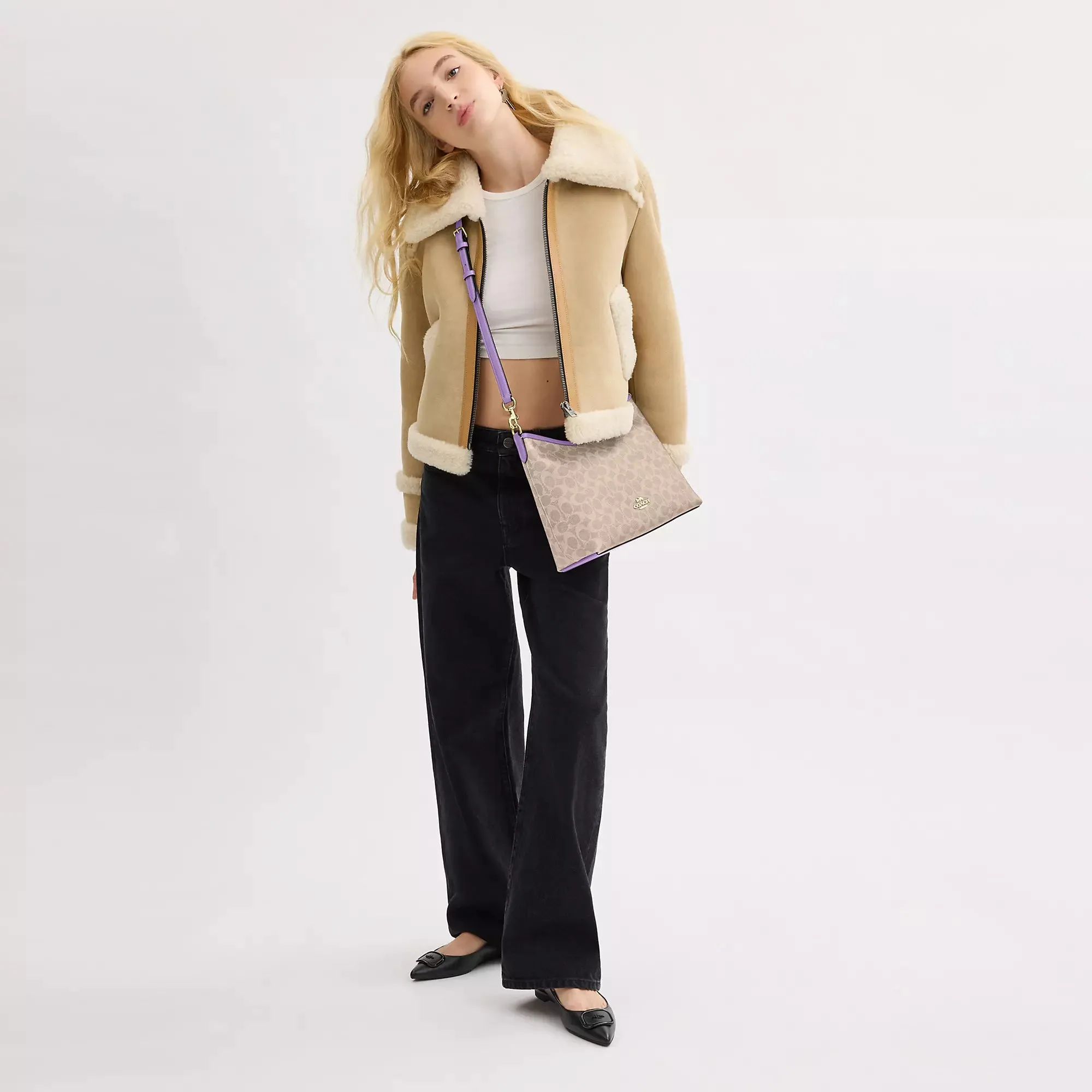 Coach Outlet Laurel Shoulder Bag In Signature Canvas COACH Outlet Bags