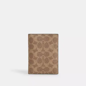 Coach Outlet Passport Card Case In Signature Canvas COACH Outlet Bags