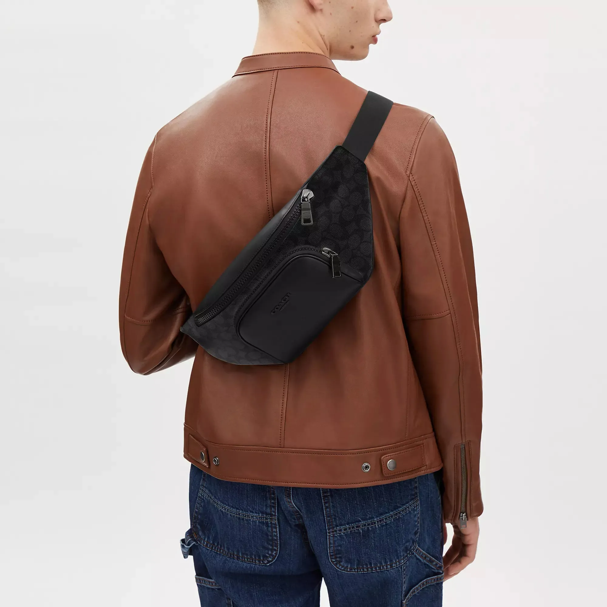 Coach Outlet Racer Belt Bag In Signature COACH Outlet Bags