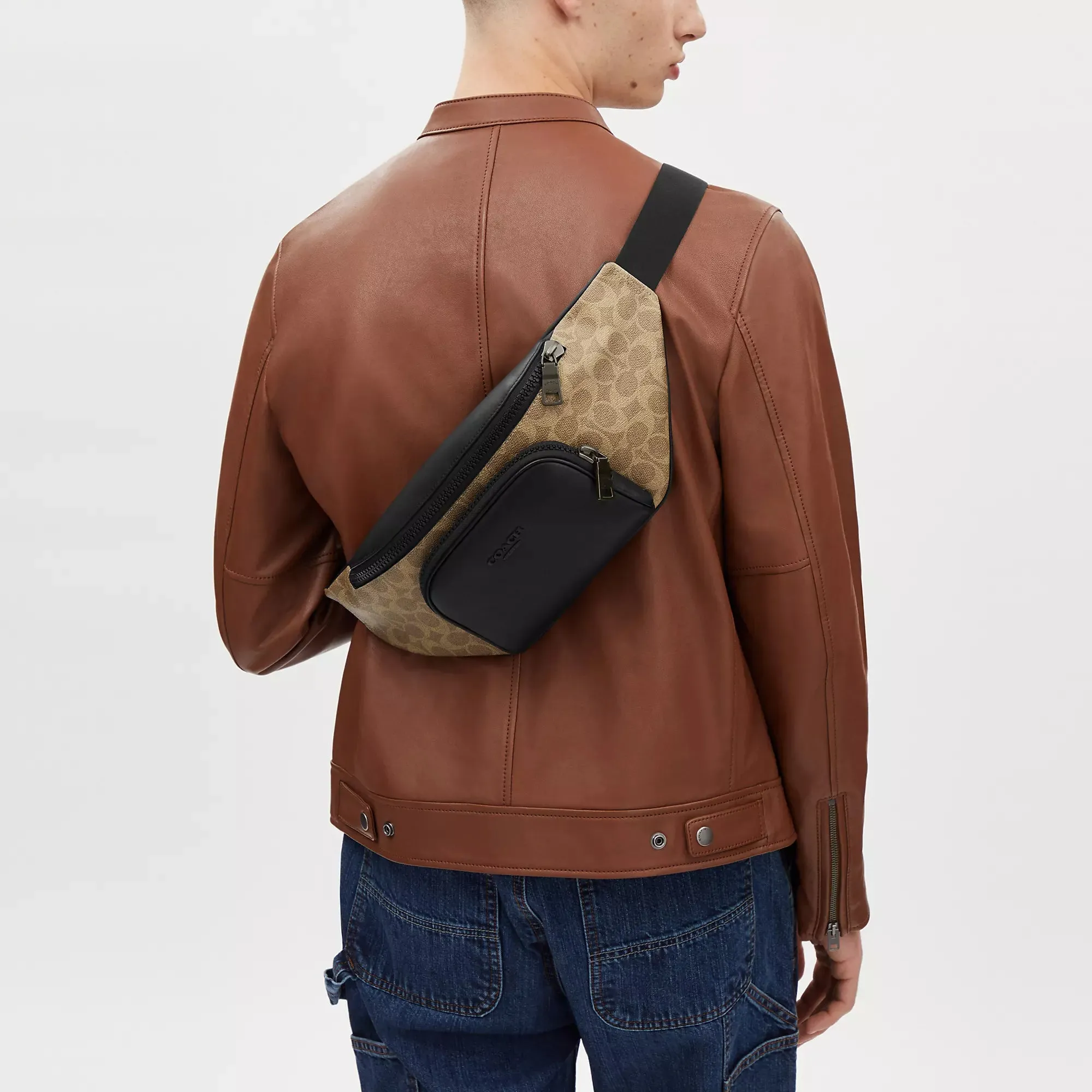 Coach Outlet Racer Belt Bag In Signature COACH Outlet Bags