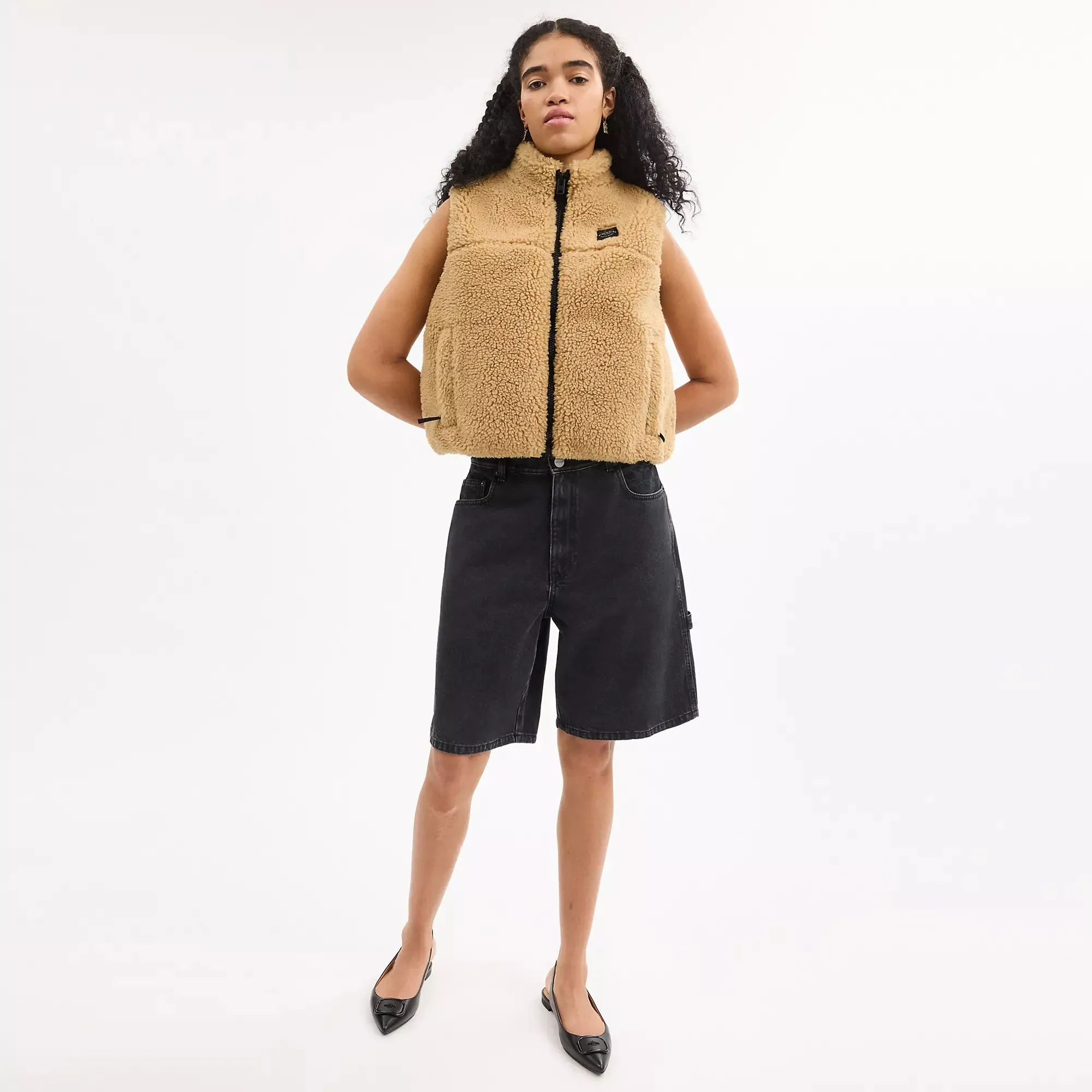 Coach Outlet Sherpa Vest In Recycled Polyester COACH Outlet Bags