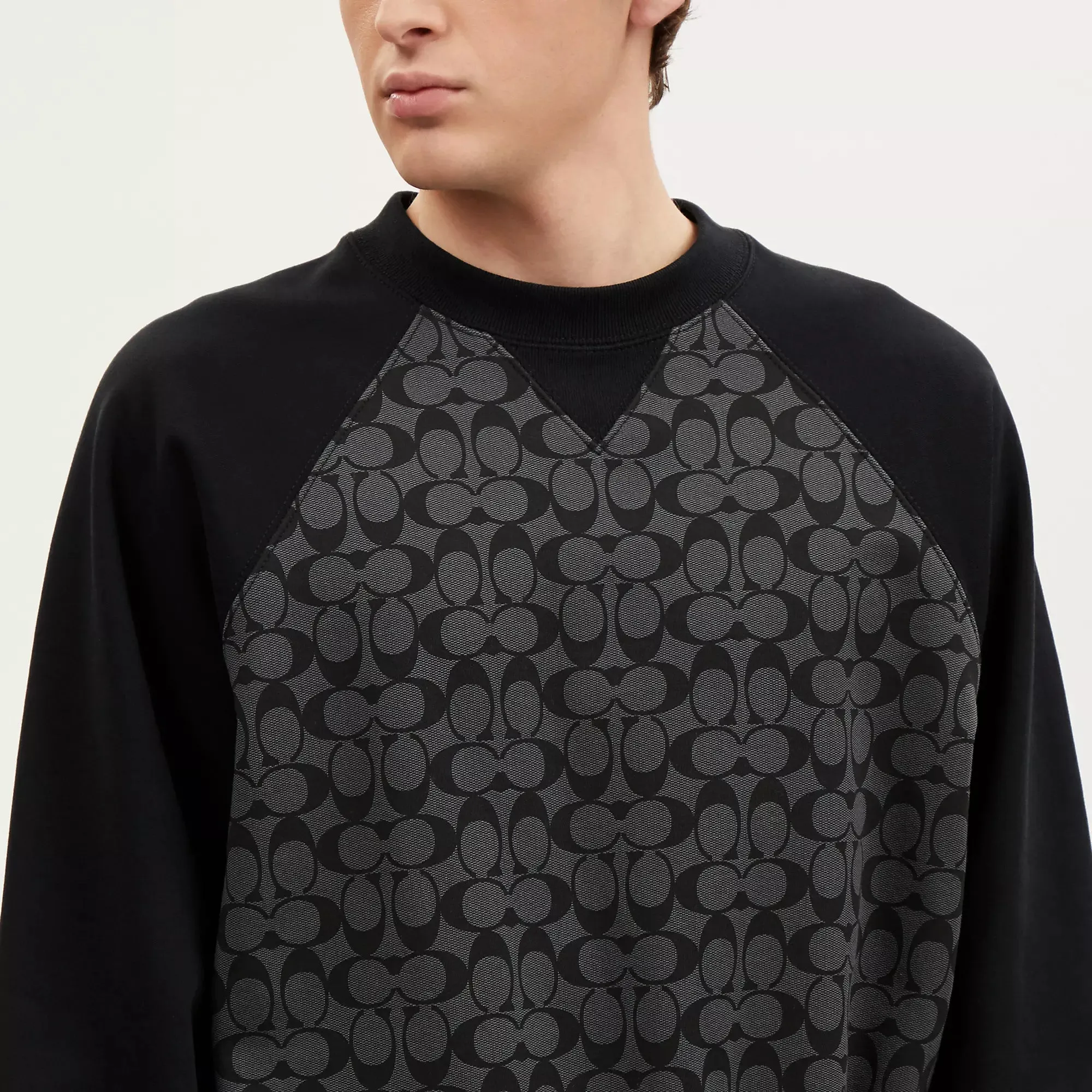 Coach Outlet Signature Crewneck Sweatshirt COACH Outlet Bags