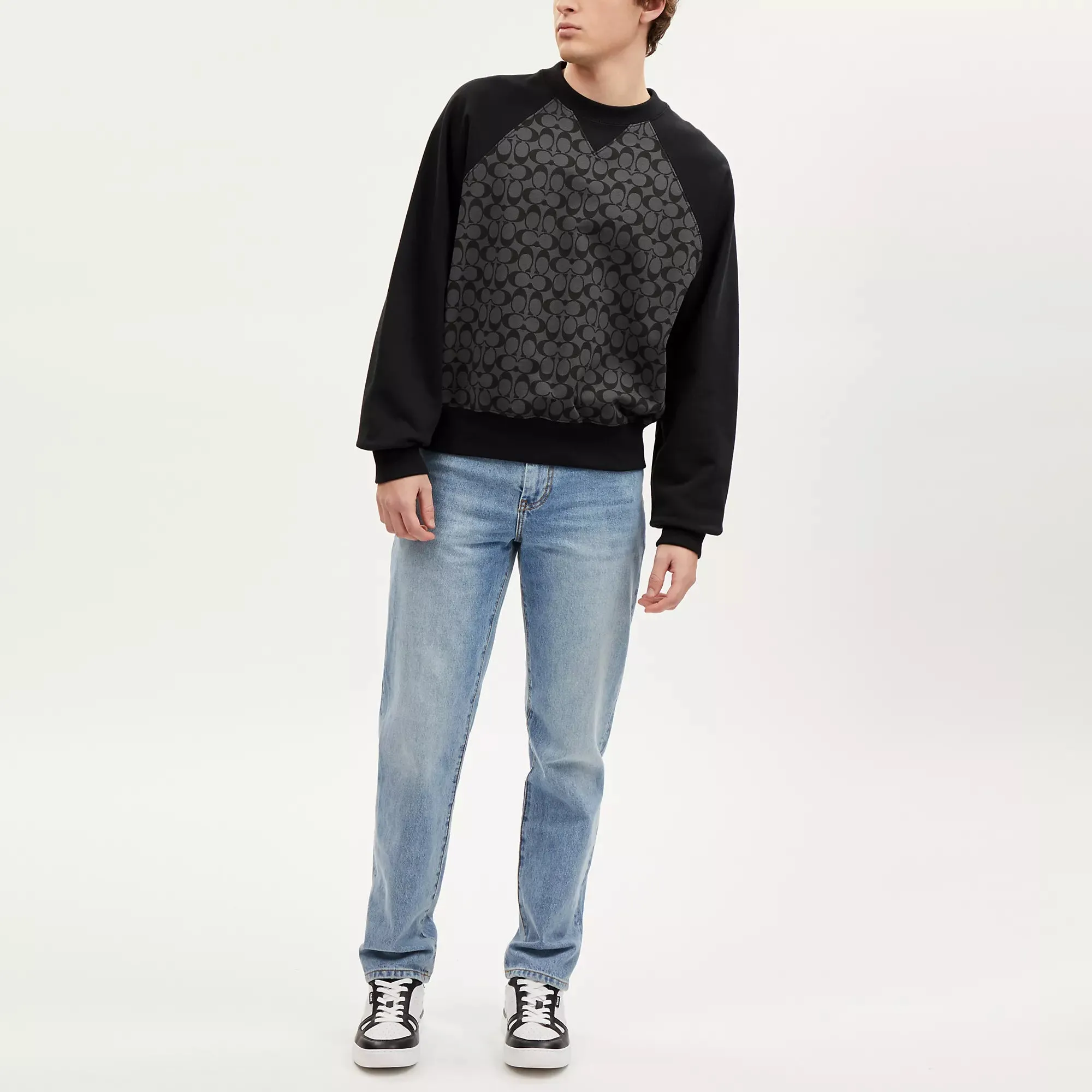 Coach Outlet Signature Crewneck Sweatshirt COACH Outlet Bags