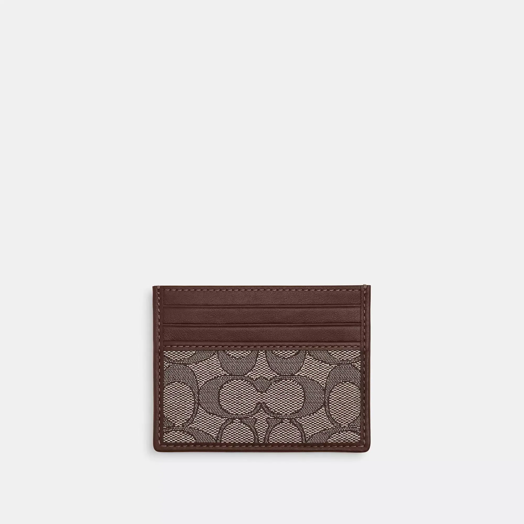 Coach Outlet Slim Id Card Case In Signature Jacquard COACH Outlet Bags