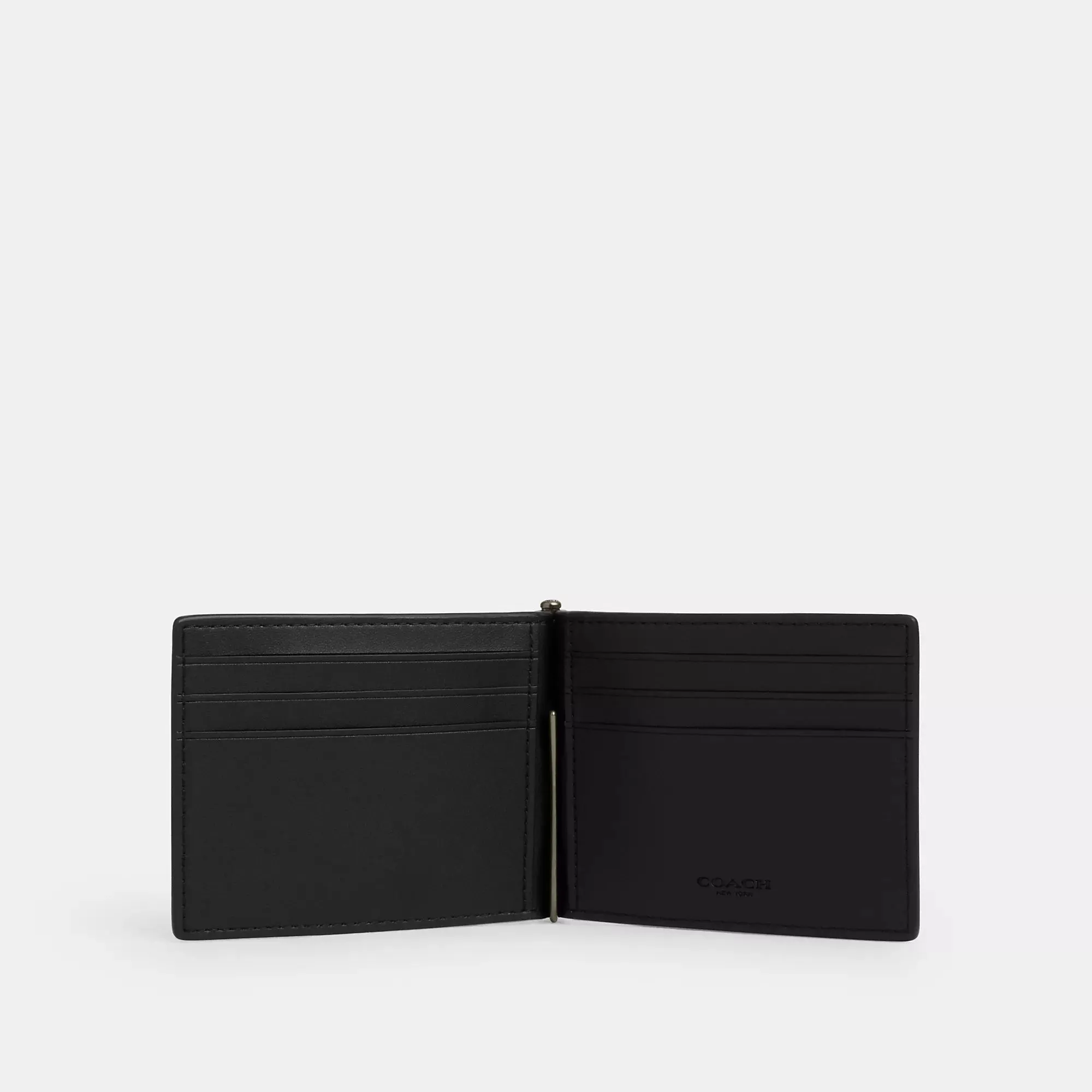 Coach Outlet Slim Money Clip Billfold Wallet In Signature Canvas COACH Outlet Bags