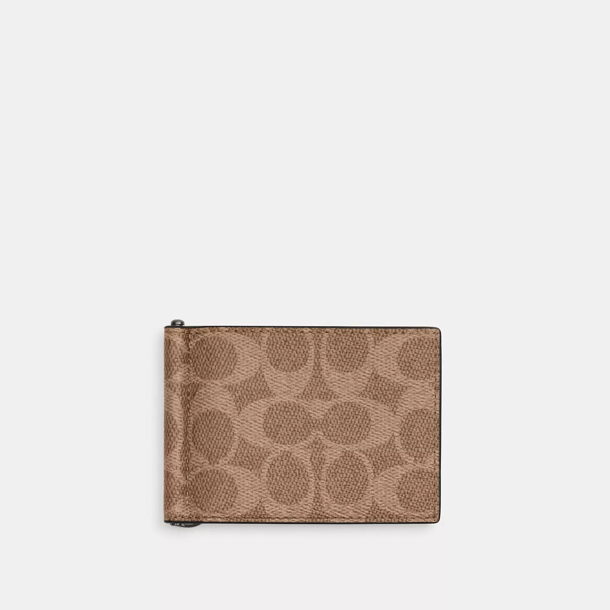 Coach Outlet Slim Money Clip Billfold Wallet In Signature Canvas COACH Outlet Bags
