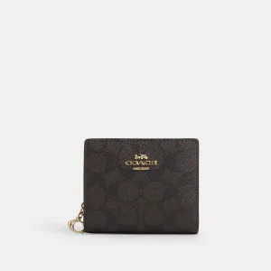 Coach Outlet Snap Wallet In Signature Canvas COACH Outlet Bags