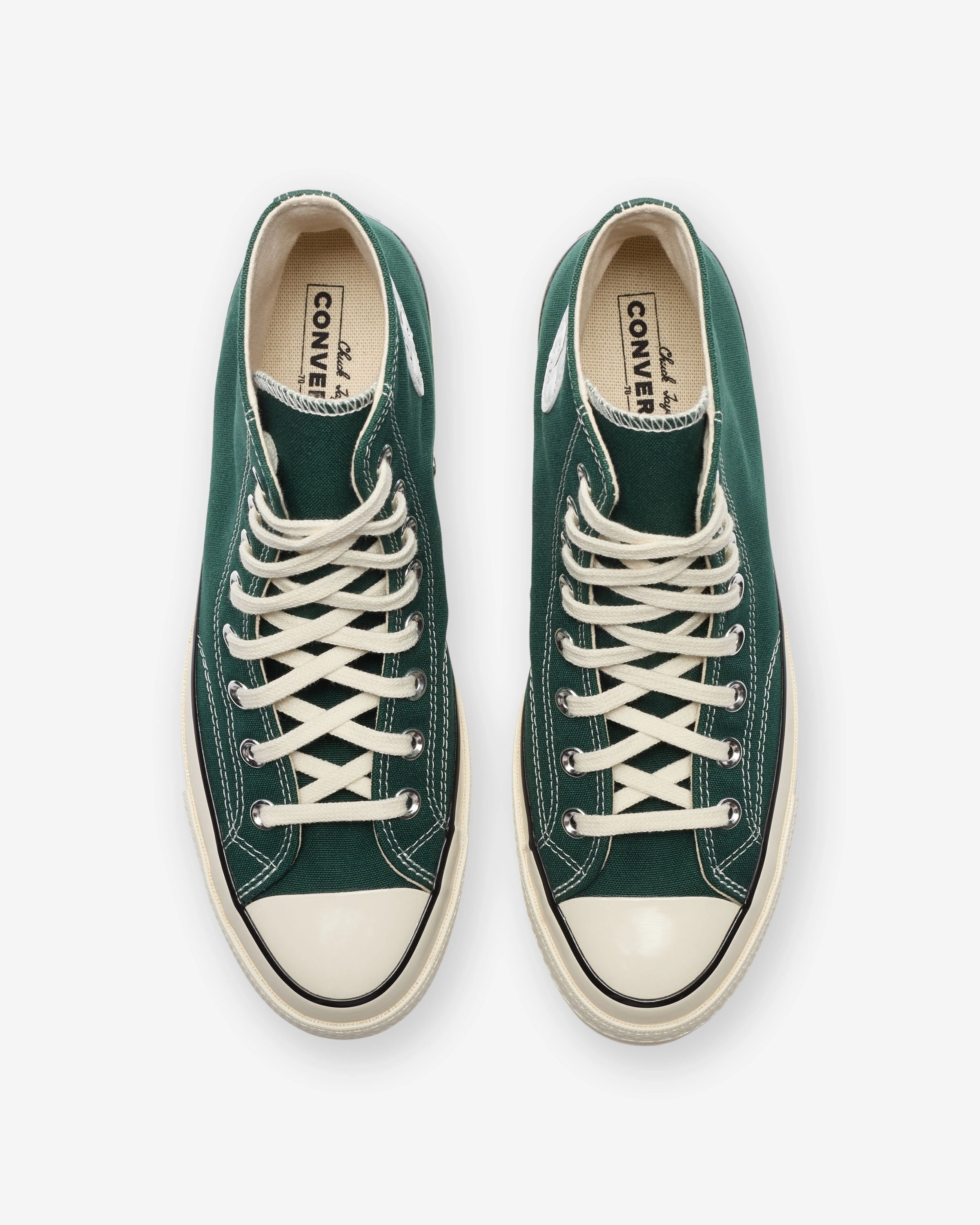CONVERSE CHUCK 70 HI - GREENENVY/ EGRET Womens vintage sneakers