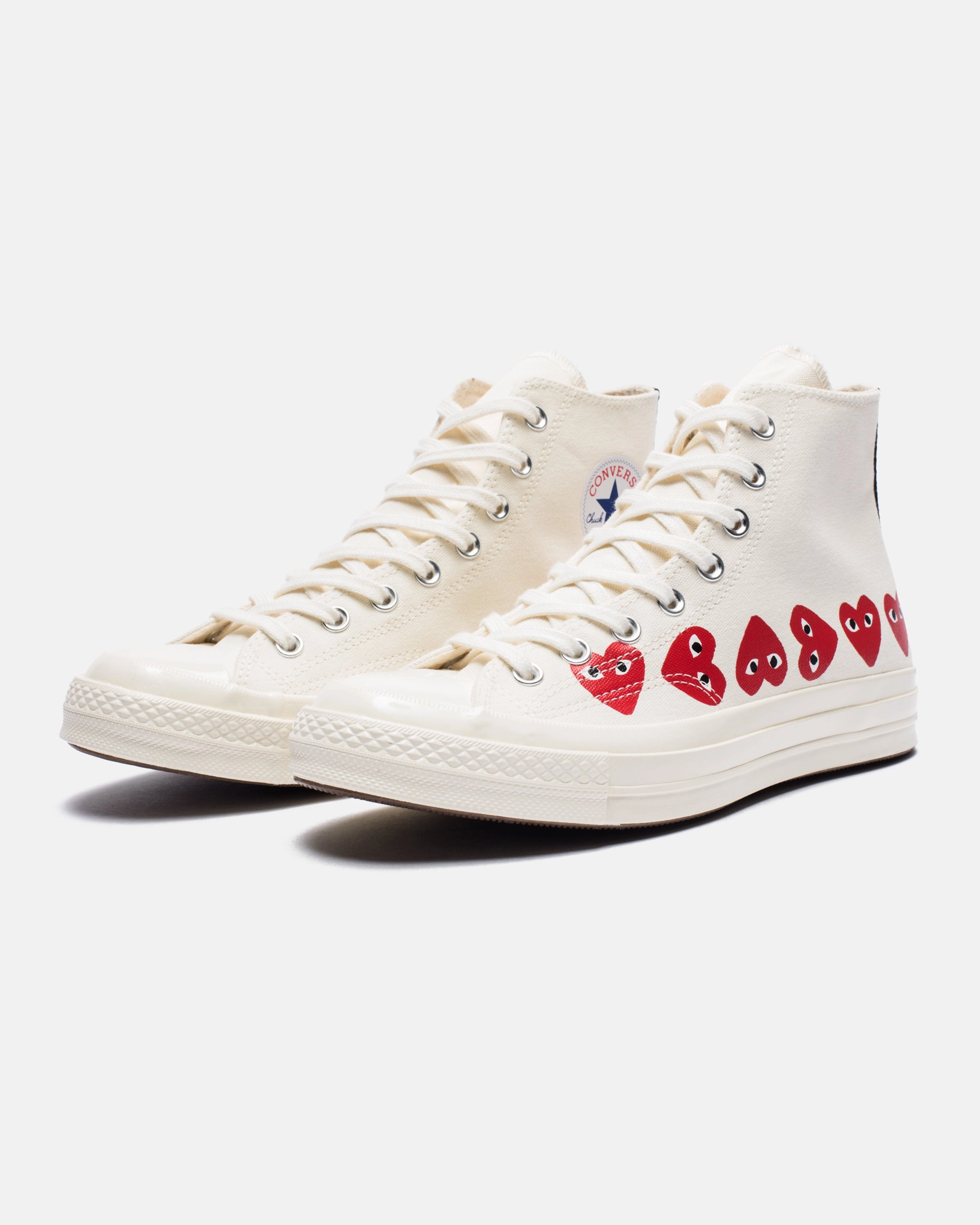 CONVERSE X CDG PLAY MULTI HEART CHUCK TAYLOR ALL STAR '70 HIGH Womens vintage sneakers
