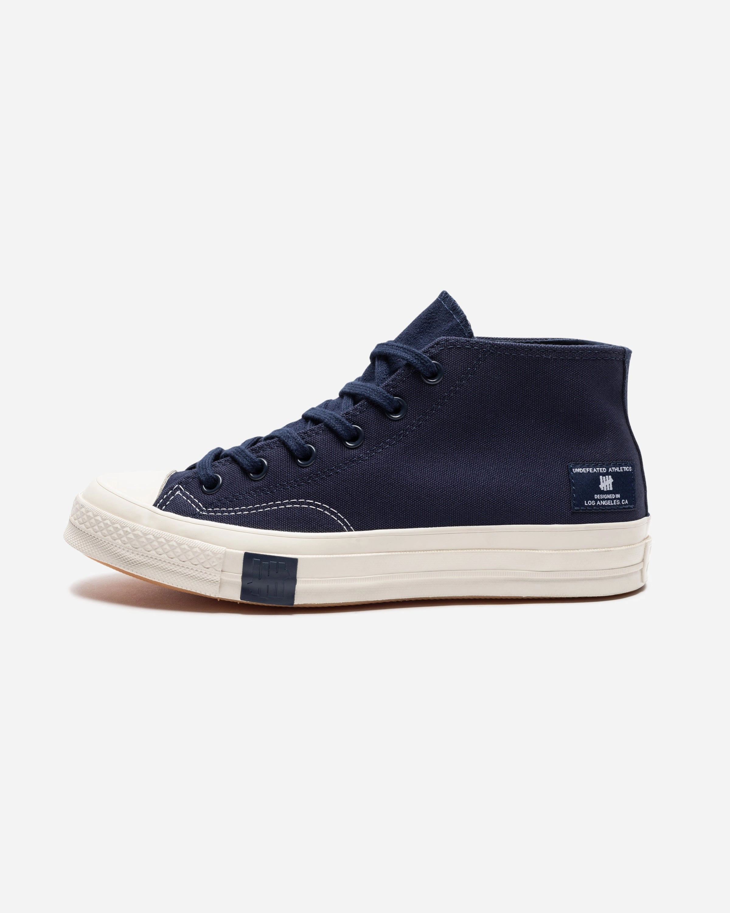 CONVERSE X UNDEFEATED CHUCK 70 MID - BLACKIRIS/ PARCHMENT Womens vintage sneakers