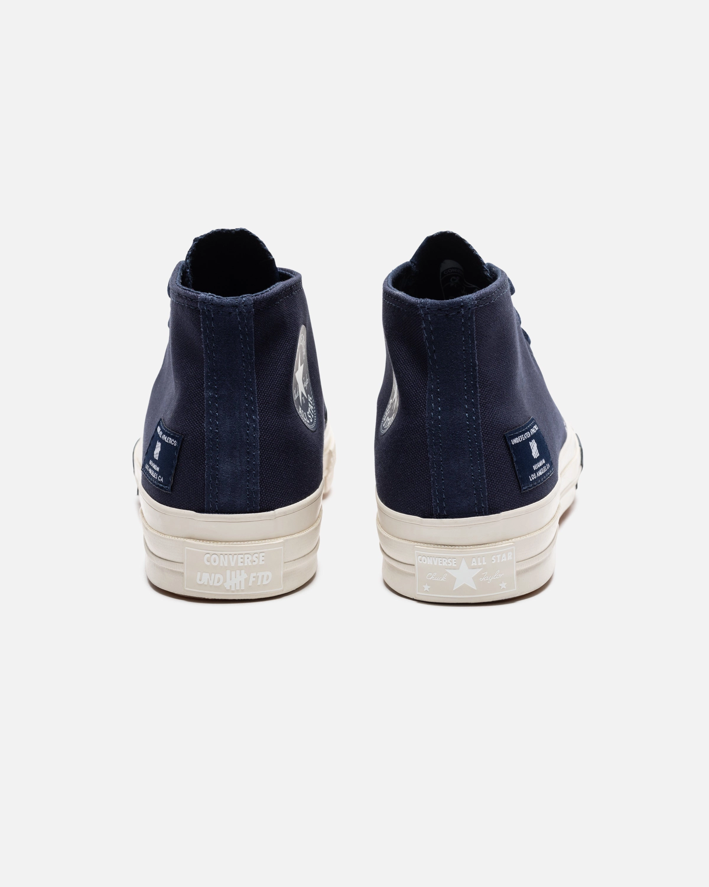 CONVERSE X UNDEFEATED CHUCK 70 MID - BLACKIRIS/ PARCHMENT Womens vintage sneakers