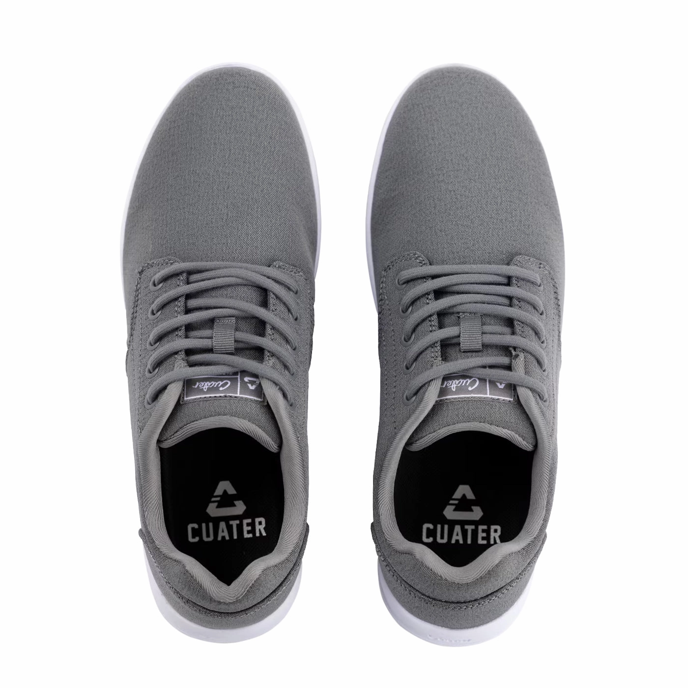 Cuater The Daily Woven Shoes - Heather Grey Chic Platform Sneakers
