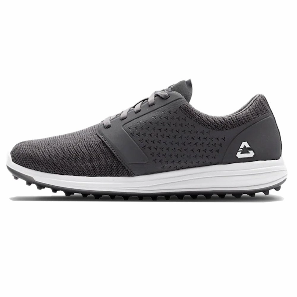 Cuater The Money Maker Golf Shoes - Heather Grey Pinstripe Spikeless golf footwear