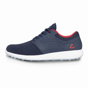 Cuater The Money Maker Golf Shoes - Navy/Red Spikeless golf footwear