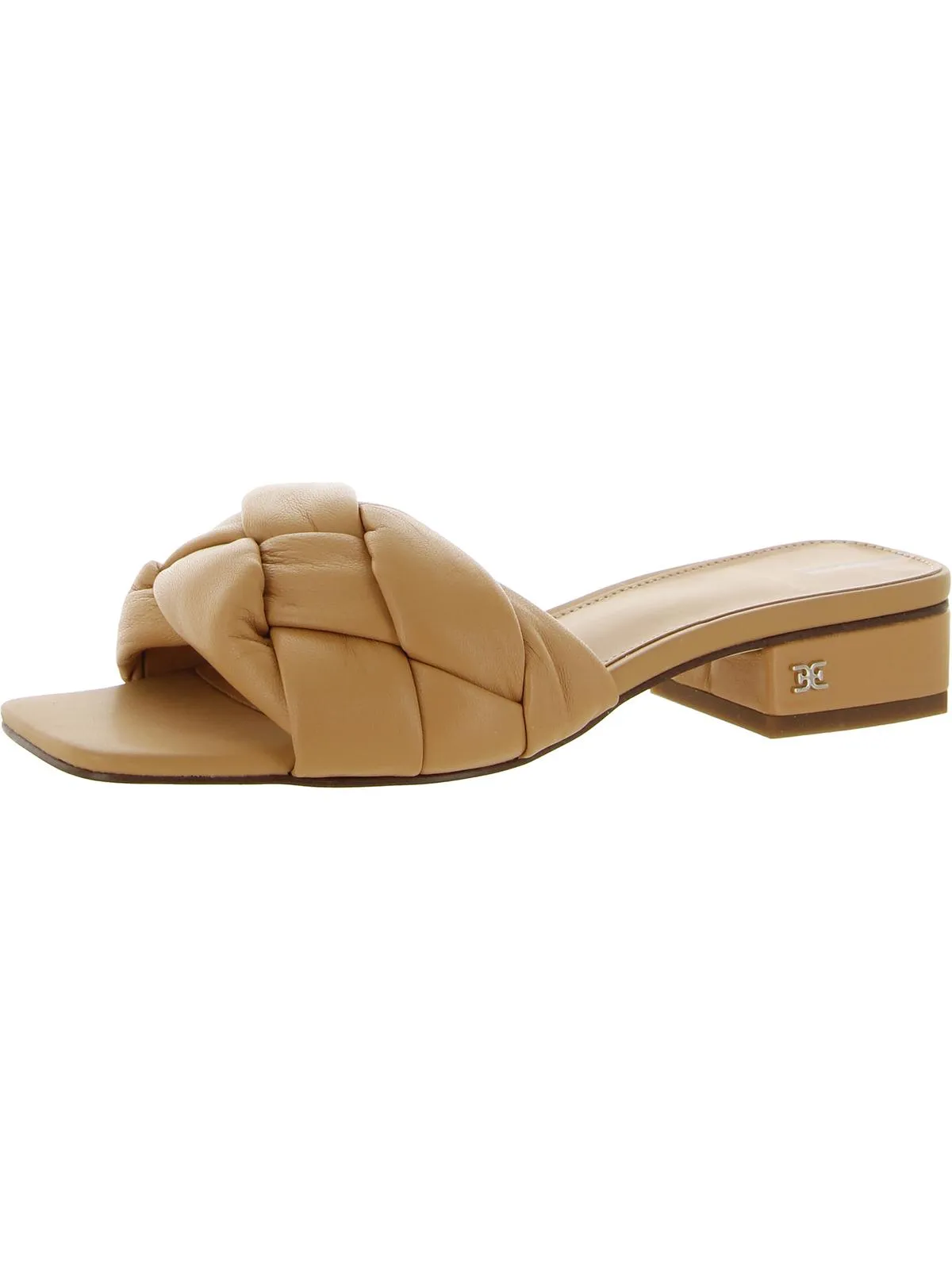 Dawson Womens Leather Open Toe Heels
