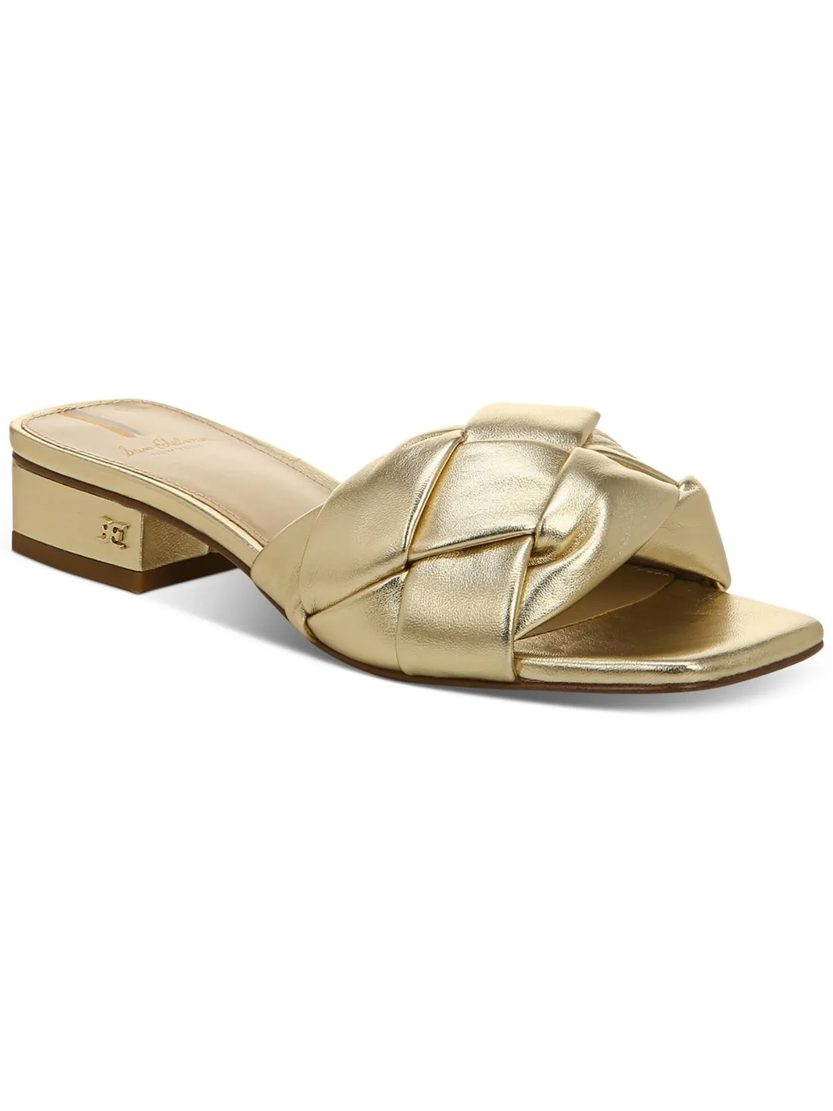 Dawson Womens Leather Open Toe Heels