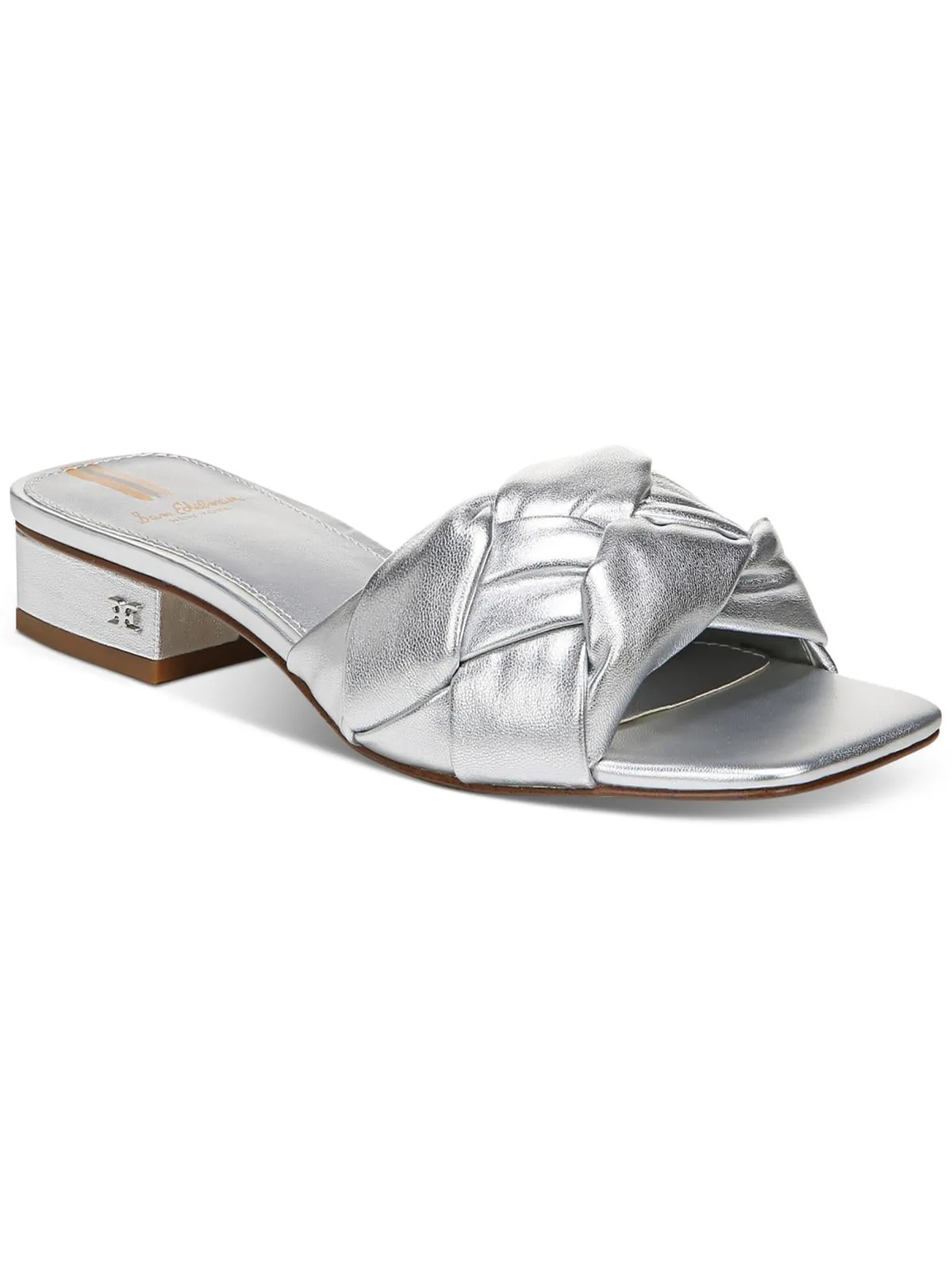 Dawson Womens Leather Open Toe Heels