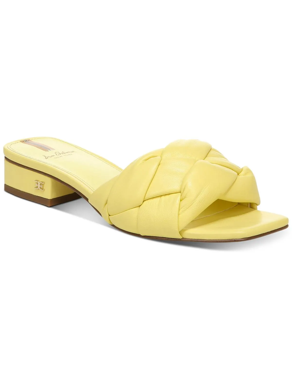 Dawson Womens Leather Open Toe Heels