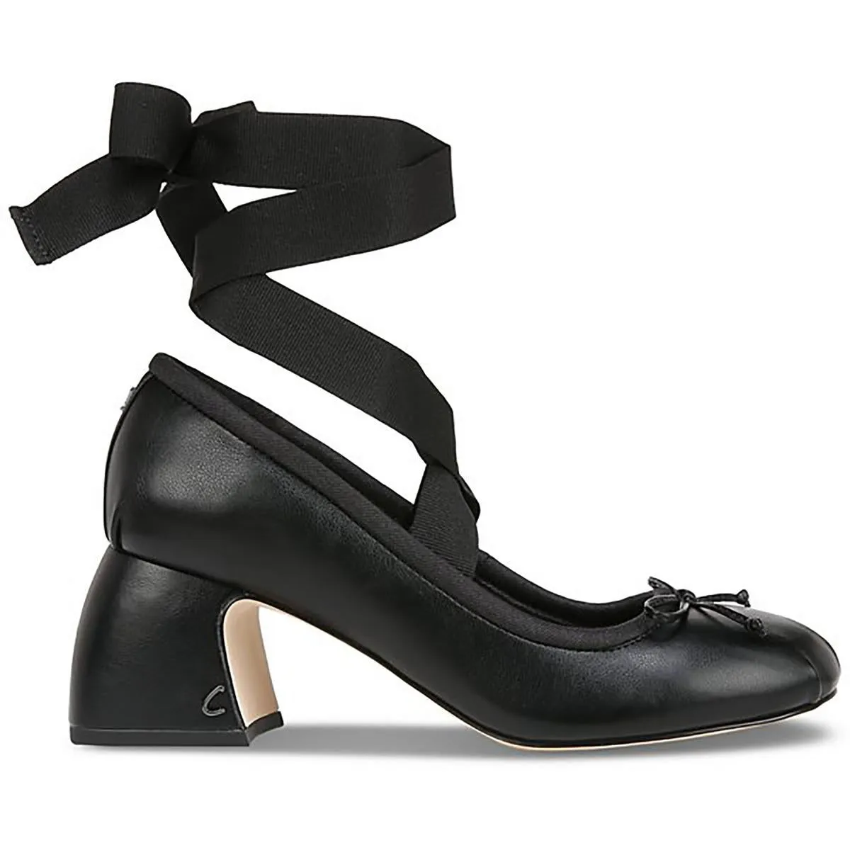Della Womens Satin Bow Mary Jane Heels