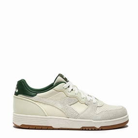 Diadora Deuce M2 Hairy Trainer White / Foliage Green Diadora shoe designs