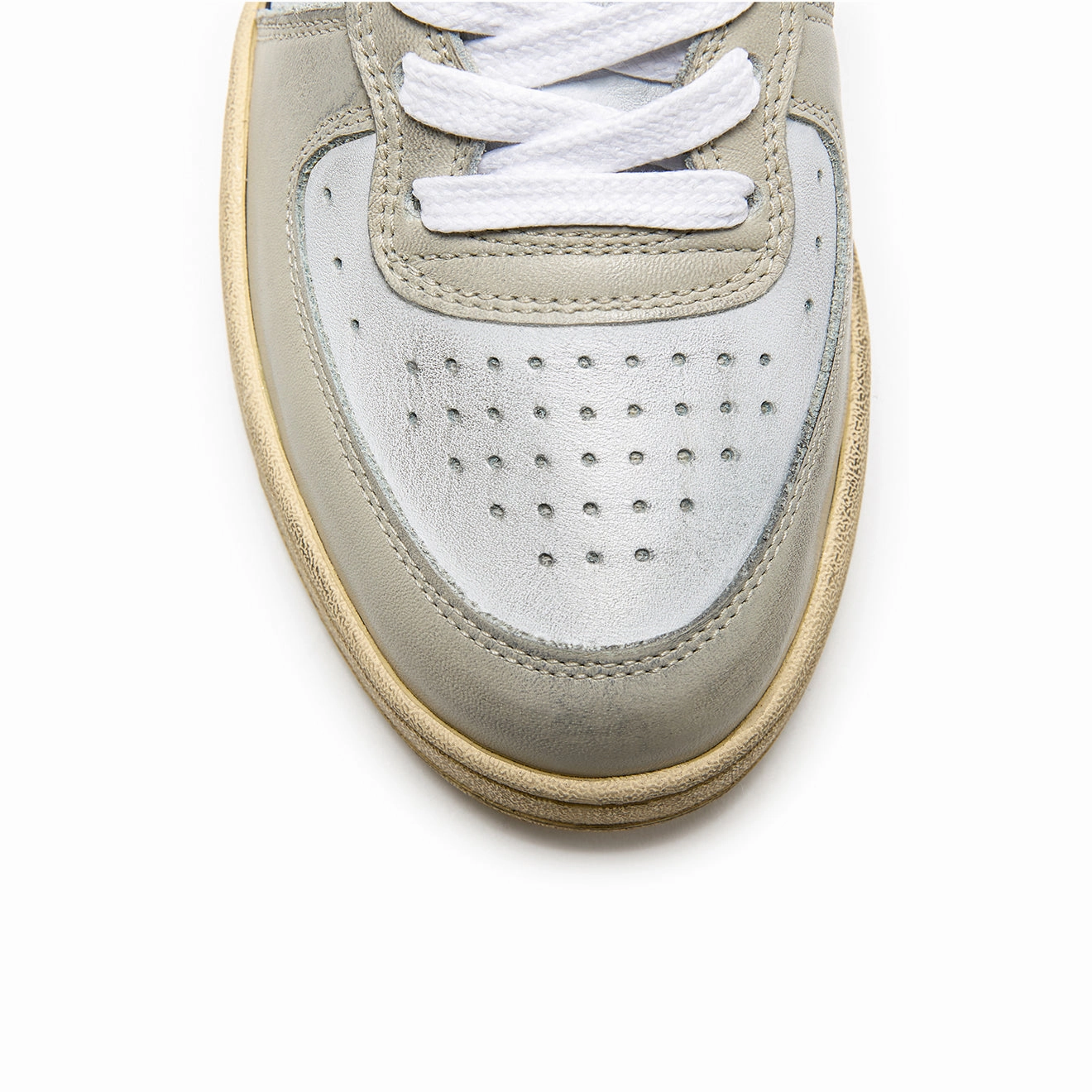 Diadora MI Basket Low Used Gray Pelican Sport-Inspired Trainers