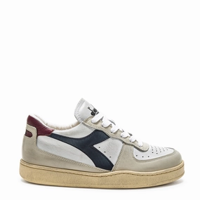 Diadora MI Basket Low Used Gray Pelican Diadora shoe designs