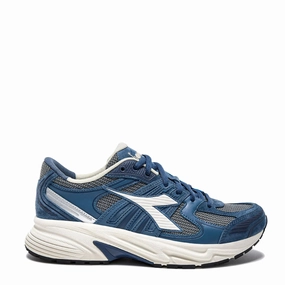 Diadora Mythos Star Pigskin Trainer Blue Dark Denim Diadora shoe designs