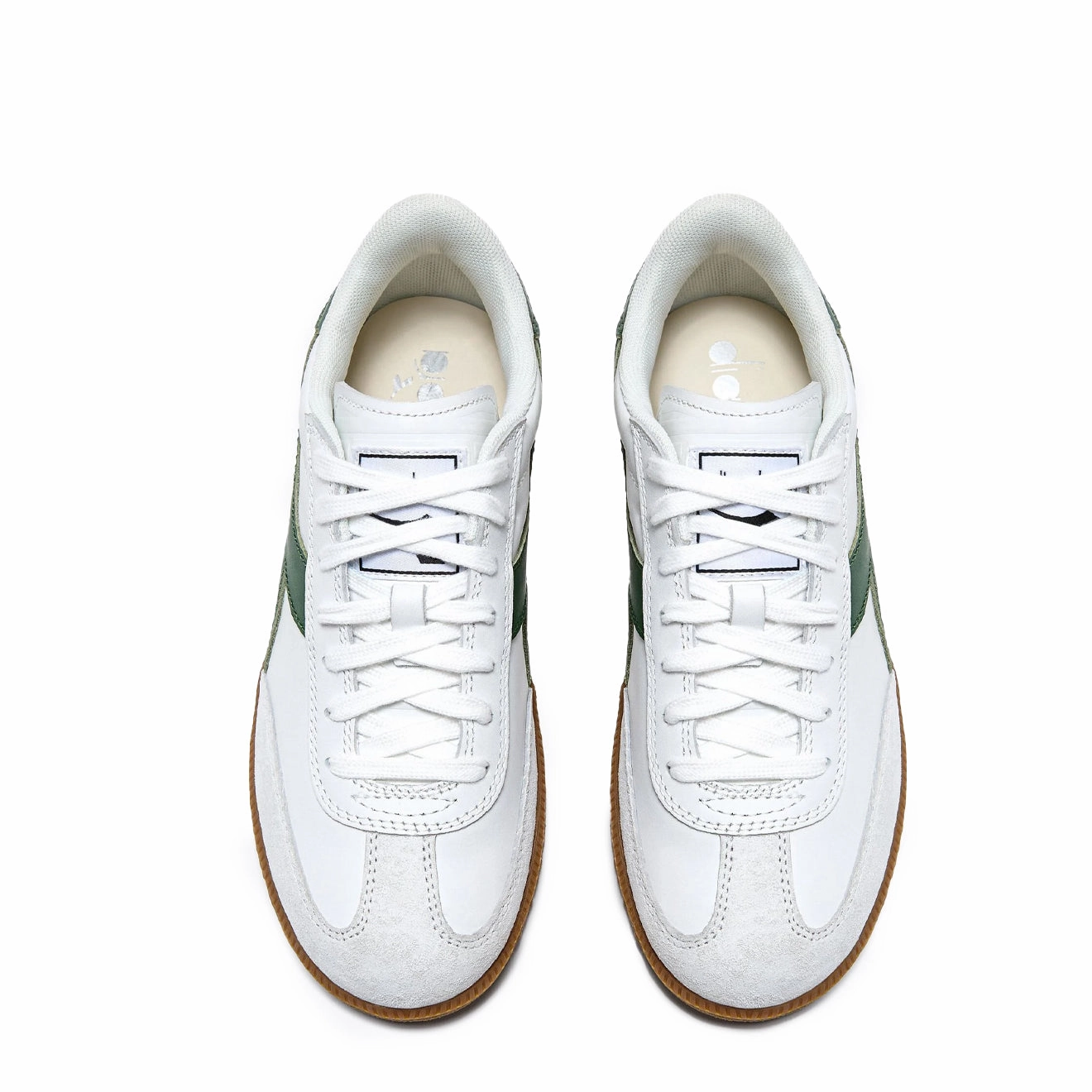 Diadora Trainer White / Foliage Green Sport-Inspired Trainers