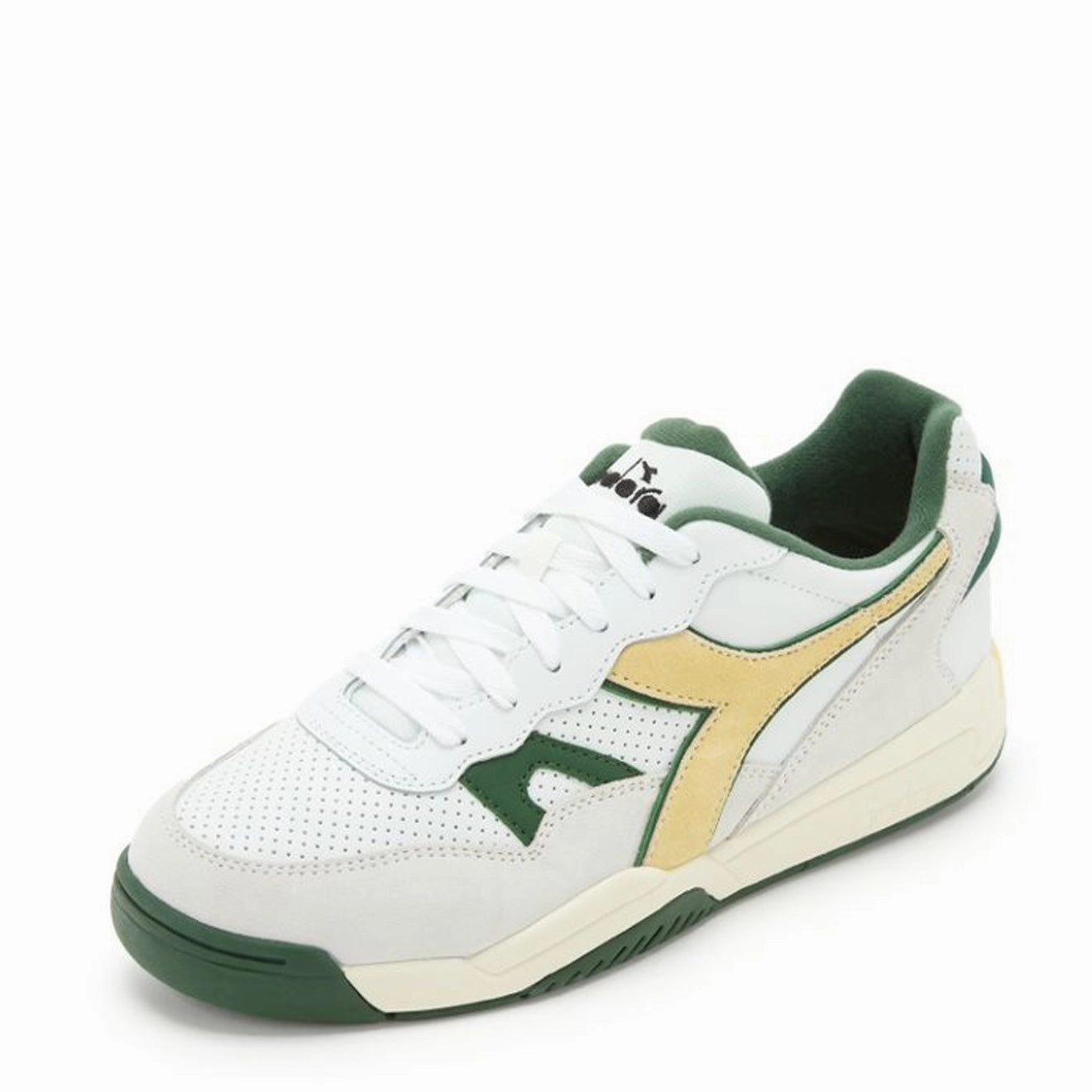 Diadora Winner SL Trainers White / Greener Pastures Sport-Inspired Trainers