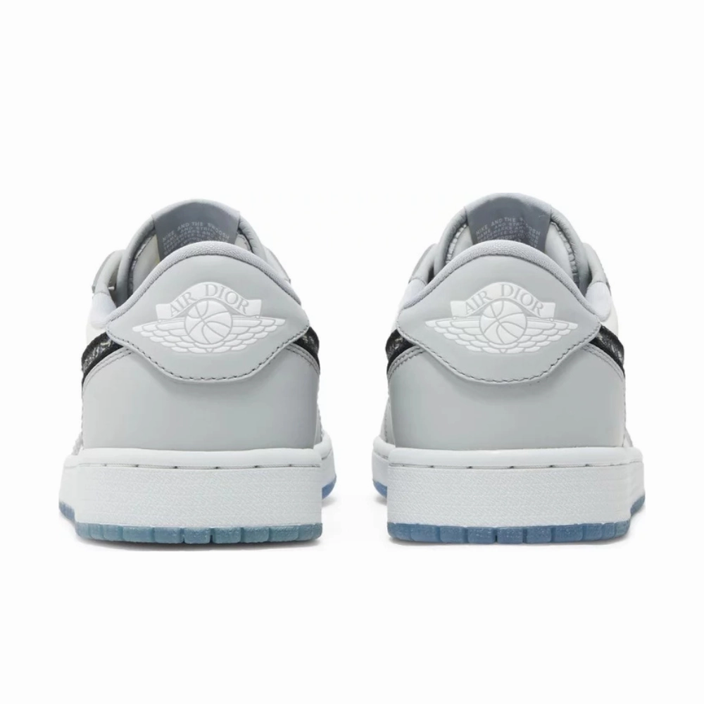 Dior x Air Jordan 1 Low OG Grey Black Sail Basketball Shoes