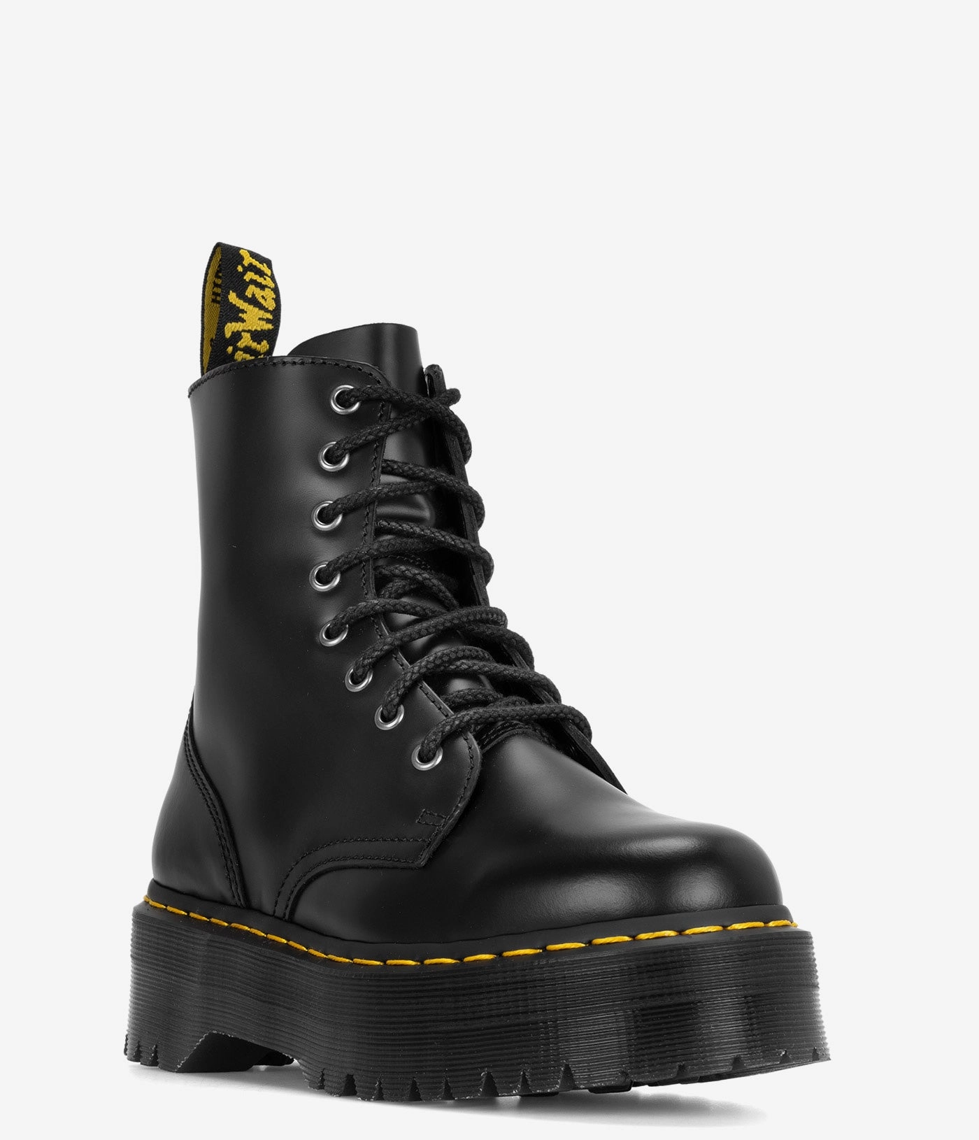 Dr. Martens Jadon Boot Smooth Leather Platforms - Women Bold Platform Boots