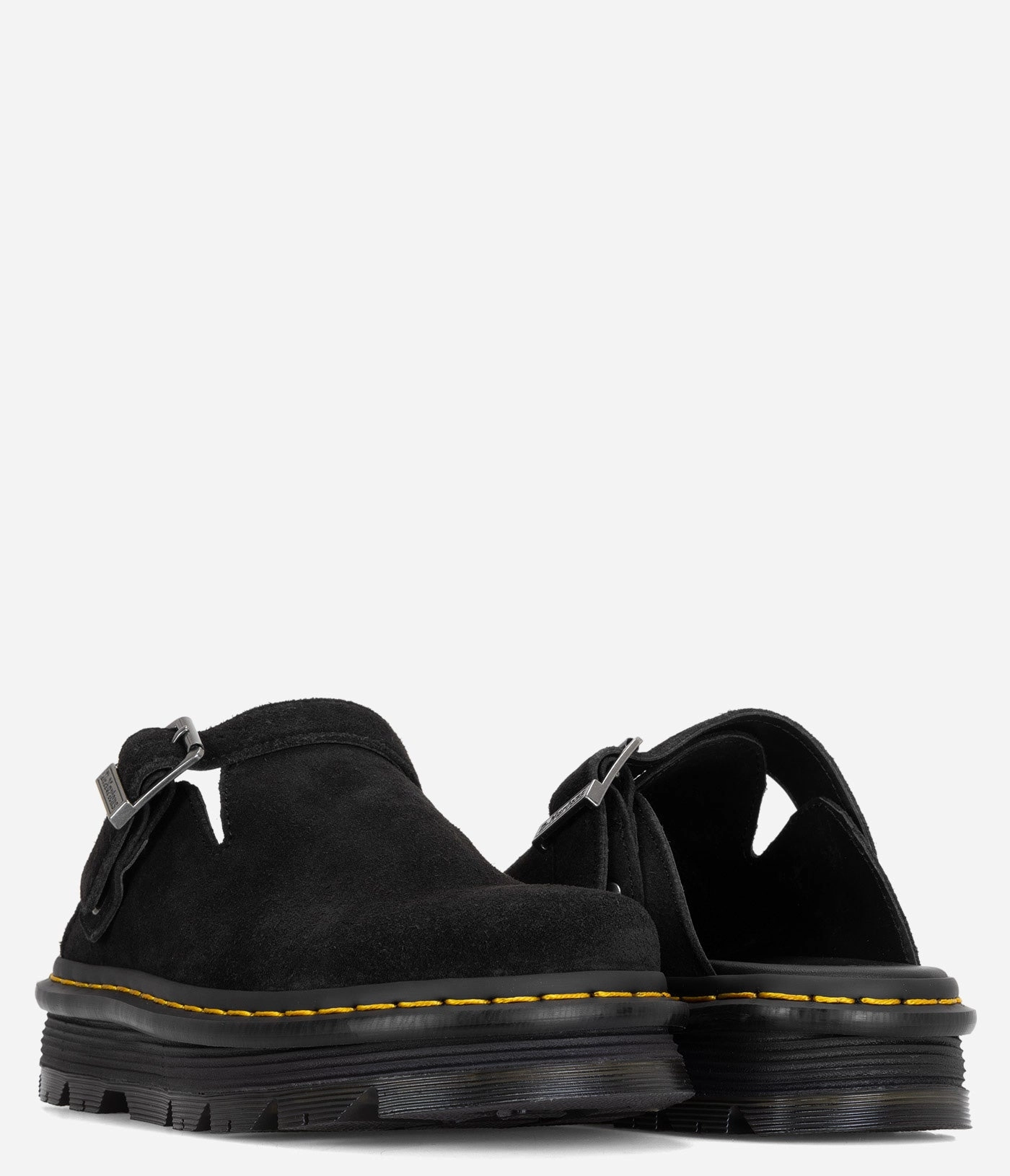 Dr. Martens Zebzag Suede Slingback Platform Mule Durable Combat Boots