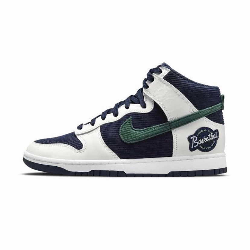Dunk Hi Premium College Navy Noble Green Modern Sneakers