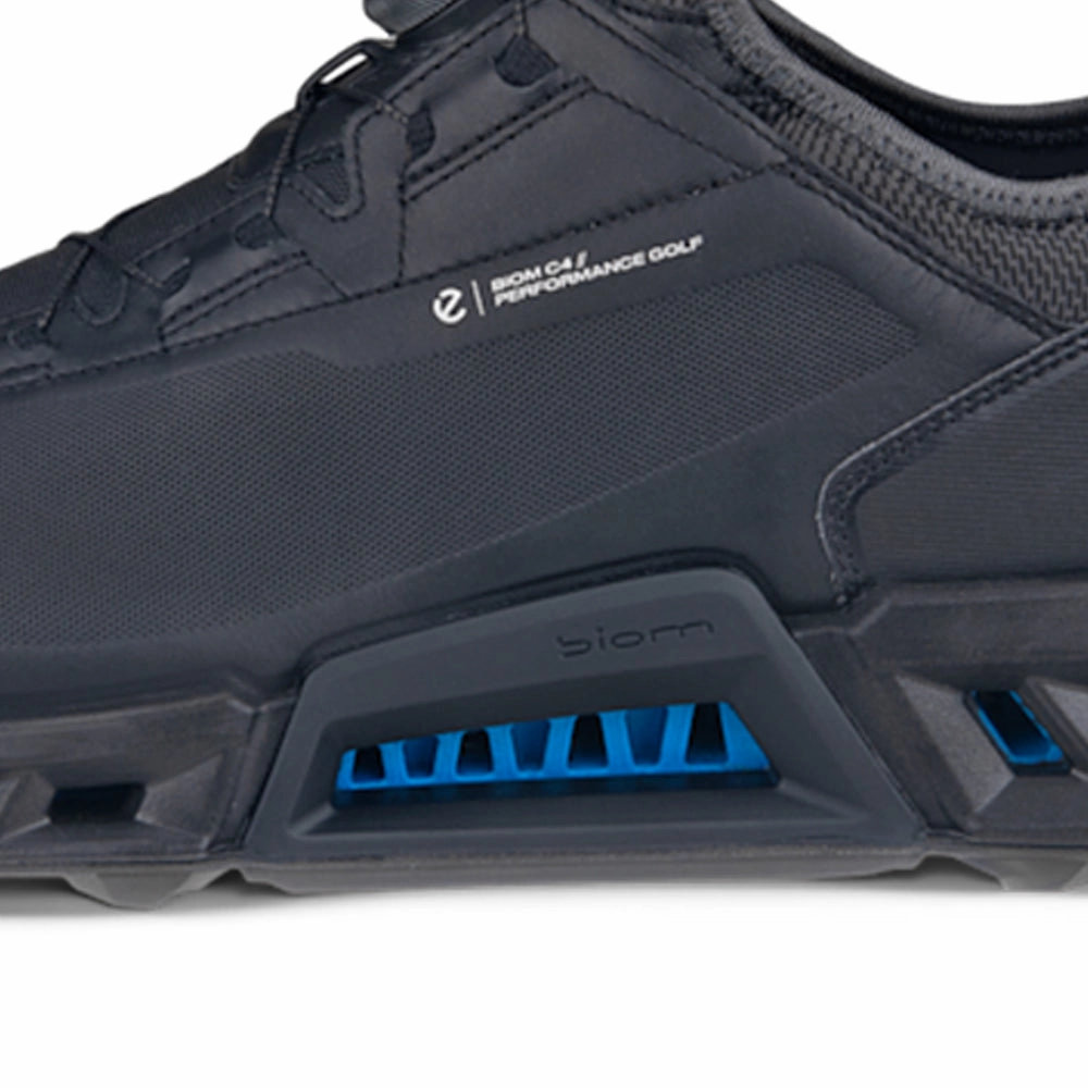 ECCO Biom C4 Gore-Tex BOA Spikeless Waterproof Shoes - Black Golf Course Performance