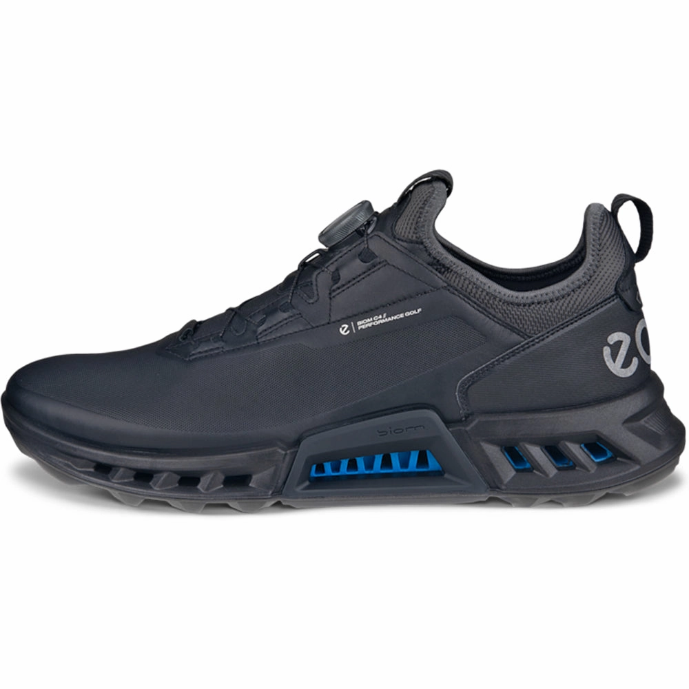 ECCO Biom C4 Gore-Tex BOA Spikeless Waterproof Shoes - Black Golf Course Performance