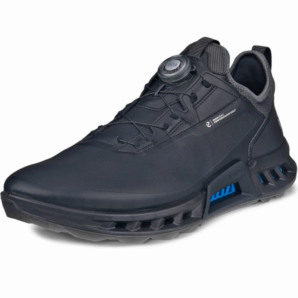 ECCO Biom C4 Gore-Tex BOA Spikeless Waterproof Shoes - Black Golf Course Performance