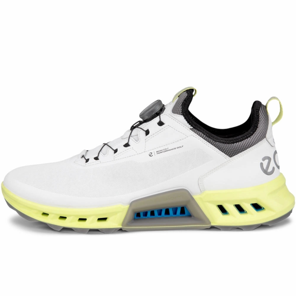 ECCO Biom C4 Gore-Tex BOA Spikeless Waterproof Shoes - White Golf Course Performance